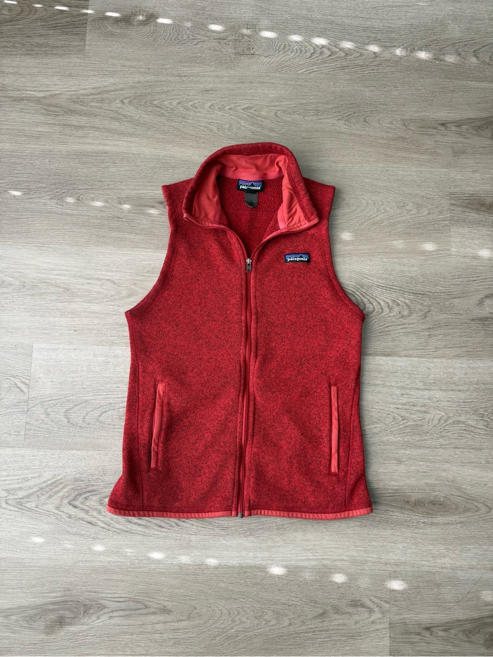 Patagonia Red Women's Fleece Vest with Zipper